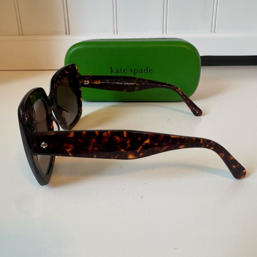 Kate Spade Women’s Naomi Brown Square Sunglasses with Case - Picture 4 of 7